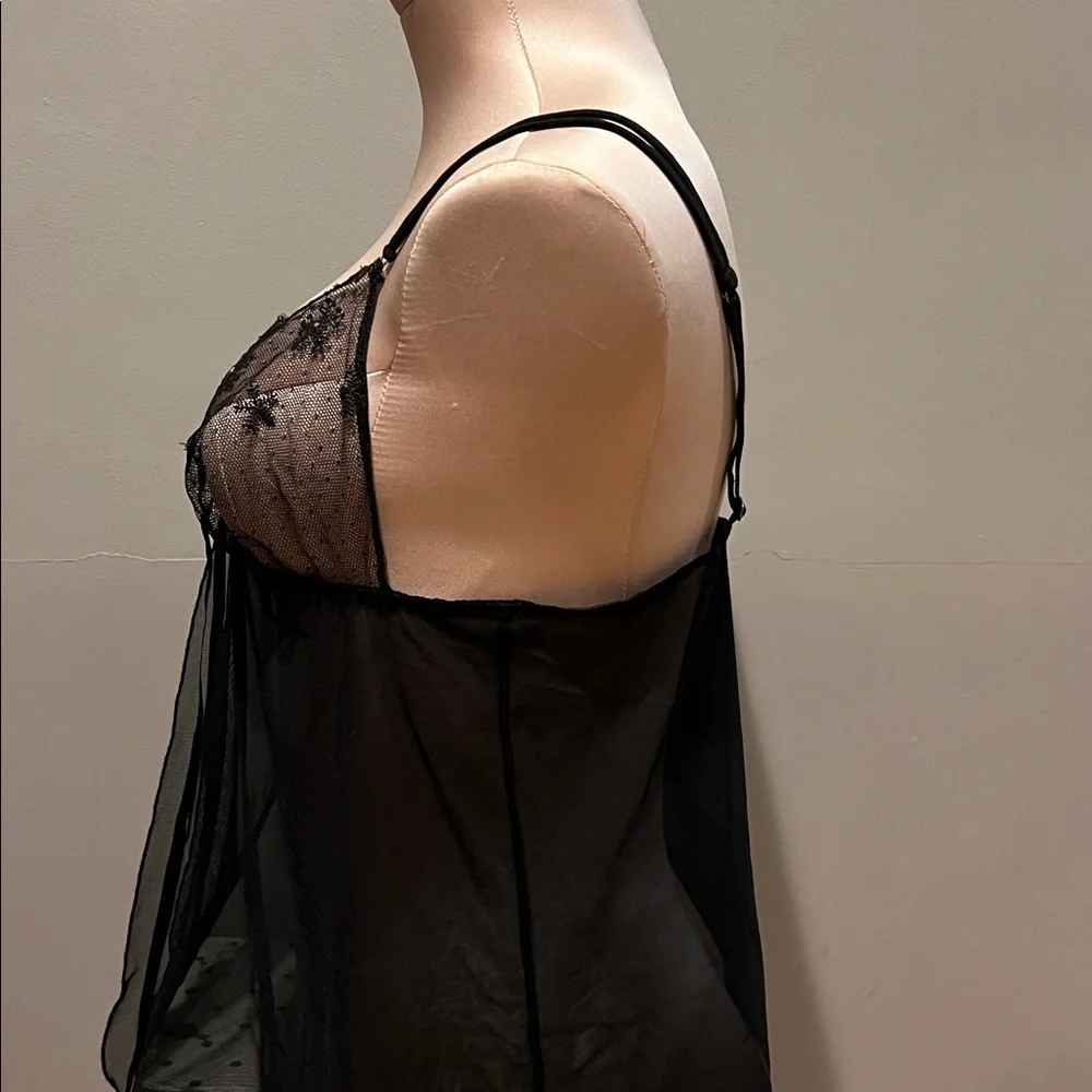 Intimissimi Black Sheer Detail Camisole, Size XS/S - Picture 7 of 10